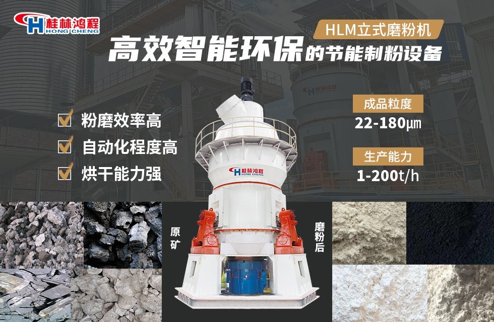 鋰輝石磨粉設備，HLM立式磨粉機